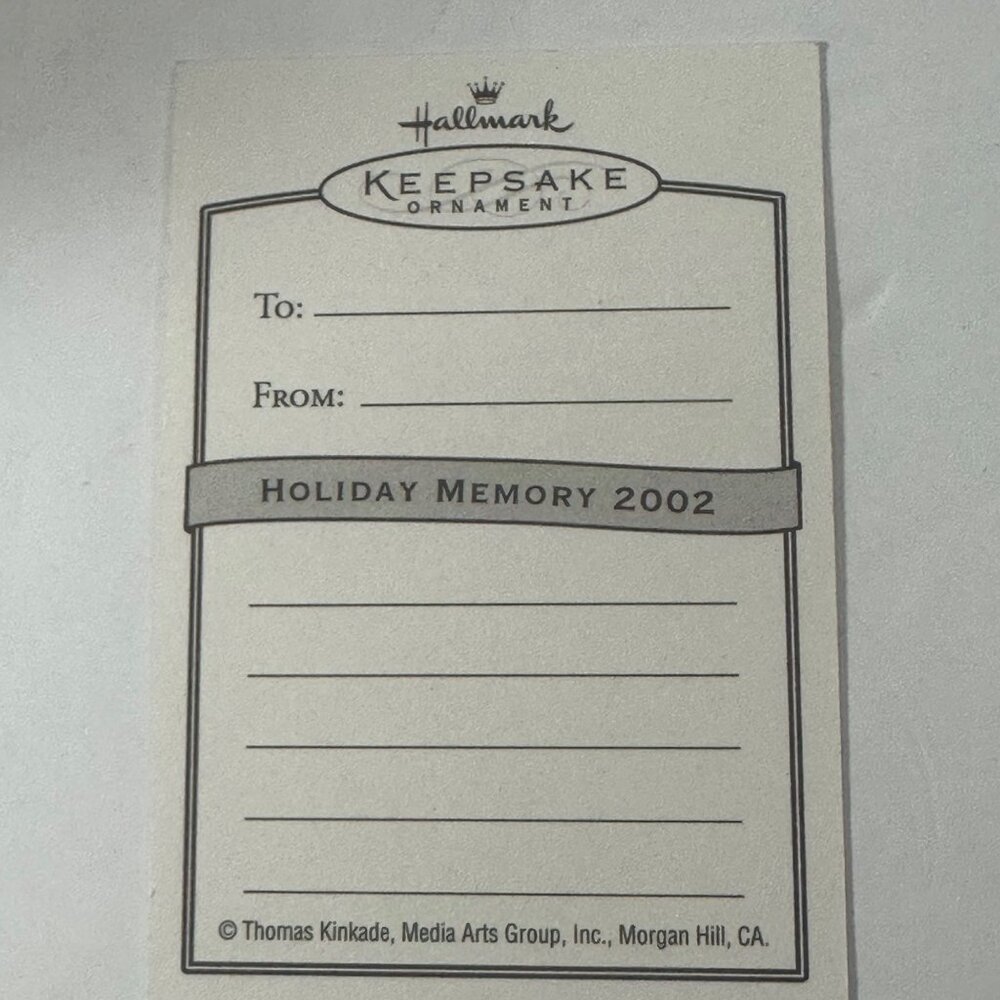 Vintage Hallmark Keepsake Ornament Thomas Kinkade Deer Creek Cottage Dated 2002 - Picture 4 of 9